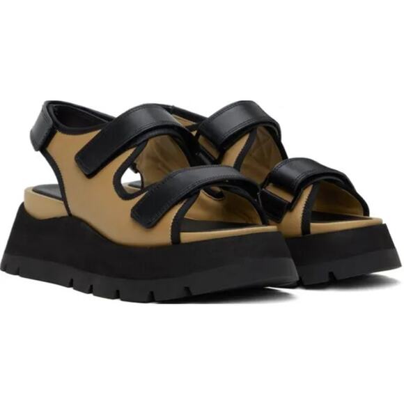 3.1 Phillip Lim Kate Lugged Sole Platform Dad Sandals Leather Utility Chore Sz 7 - Picture 1 of 14